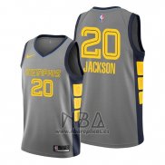 Camiseta Memphis Grizzlies Josh Jackson NO 20 Ciudad Gris