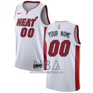 Camiseta Miami Heat Personalizada 2017-18 Blanco