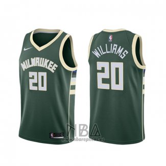 Camiseta Milwaukee Bucks Marvin Williams NO 20 Icon Verde