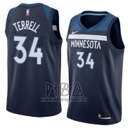 Camiseta Minnesota Timberwolves Jared Terrell NO 34 Icon 2018 Azul