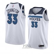 Camiseta Minnesota Timberwolves Robert Covington NO 33 Association 2018 Blanco