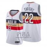 Camiseta New Orleans Pelicans Derrick Favors NO 22 Earned Blanco