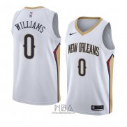 Camiseta New Orleans Pelicans Troy Williams NO 0 Association 2018 Blanco