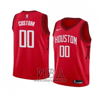 Camiseta Nino Houston Rockets Personalizada Earned 2018-19 Rojo