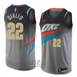 Camiseta Oklahoma City Thunder Hamidou Diallo NO 22 Ciudad 2018 Gris