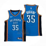 Camiseta Oklahoma City Thunder Kevin Durant NO 35 Icon Azul