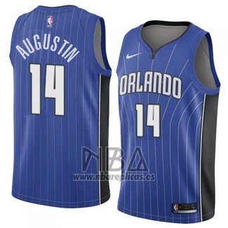 Camiseta Orlando Magic D.j. Augustin NO 14 Icon 2018 Azul