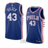 Camiseta Philadelphia 76ers Jonah Bolden NO 43 Icon 2017-18 Azul