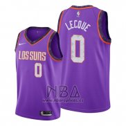 Camiseta Phoenix Suns Jalen Lecque NO 0 Ciudad 2019-20 Violeta