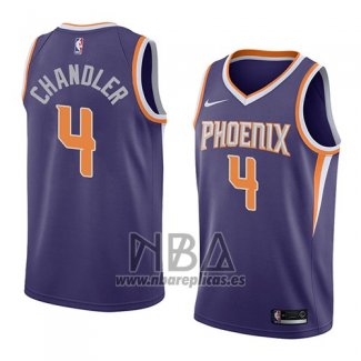 Camiseta Phoenix Suns Tyson Chandler NO 4 Icon 2018 Violeta