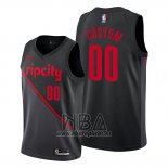 Camiseta Portland Trail Blazers Personalizada Ciudad 2019 Negro