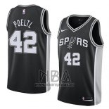 Camiseta San Antonio Spurs Jakob Poeltl NO 42 Icon 2018 Negro