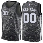 Camiseta San Antonio Spurs Personalizada Ciudad 2017-18 Blanco