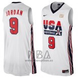 Camiseta USA 1992 Michael Jordan NO 9 Blanco