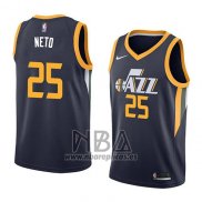 Camiseta Utah Jazz Raul Neto NO 25 Icon 2018 Azul