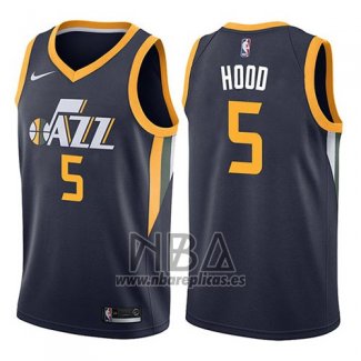 Camiseta Utah Jazz Rodney Hood NO 5 Icon 2017-18 Azul