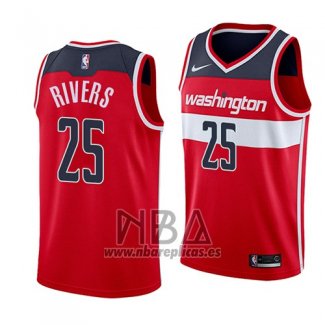 Camiseta Washington Wizards Austin Rivers NO 25 Icon 2018 Rojo