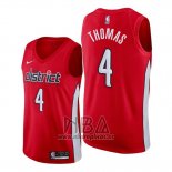 Camiseta Washington Wizards Isaiah Thomas NO 4 Earned Rojo