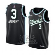 Camiseta 2019 Rising Star Og Anunoby NO 3 USA Negro