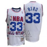 Camiseta All Star 1990 Larry Bird NO 33 Blanco