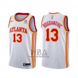 Camiseta Atlanta Hawks Bogdan Bogdanovic NO 13 Association 2020-21 Blanco