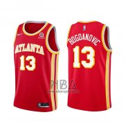 Camiseta Atlanta Hawks Bogdan Bogdanovic NO 13 Icon 2020-21 Rojo