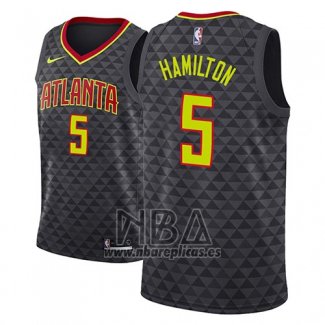 Camiseta Atlanta Hawks Daniel Hamilton NO 5 Icon 2018 Negro