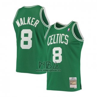 Camiseta Boston Celtics Antoine Walker NO 8 Hardwood Classics 2000-01 Verde