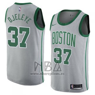 Camiseta Boston Celtics Semi Ojeleye NO 37 Ciudad 2018 Gris