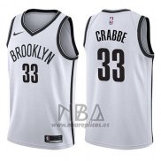 Camiseta Brooklyn Nets Allen Crabbe NO 33 Association 2017-18 Blanco