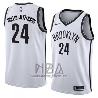 Camiseta Brooklyn Nets Hollis-Jefferson NO 24 Association 2018 Blanco