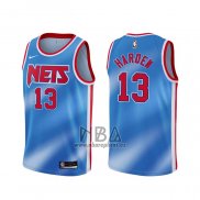 Camiseta Brooklyn Nets James Hardenl NO 13 Classic 2020-21 Azul