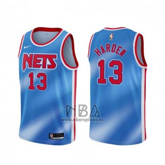 Camiseta Brooklyn Nets James Hardenl NO 13 Classic 2020-21 Azul