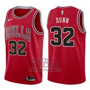 Camiseta Chicago Bulls Kris Dunn NO 32 Icon 2017-18 Rojo