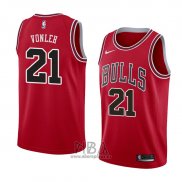 Camiseta Chicago Bulls Noah Vonleh NO 21 Icon 2018 Rojo