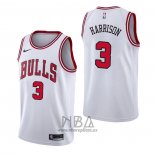 Camiseta Chicago Bulls Shaquille Harrison NO 3 Association Blanco