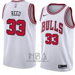 Camiseta Chicago Bulls Willie Reed NO 33 Association 2018 Blanco