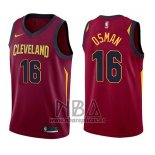 Camiseta Cleveland Cavaliers Cedi Osman NO 16 Icon 2017-18 Rojo