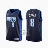 Camiseta Dallas Mavericks Josh Green NO 8 Earned 2020-21 Azul