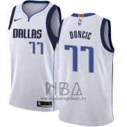 Camiseta Dallas Mavericks Luka Doncic NO 77 Association 2018 Azul