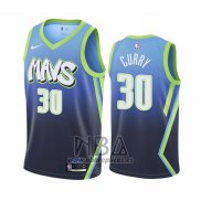 Camiseta Dallas Mavericks Seth Curry NO 30 Ciudad Edition Azul