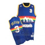 Camiseta Denver Nuggets Allen Iverson NO 3 Retro Azul