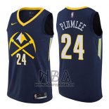 Camiseta Denver Nuggets Mason Plumlee Ciudad NO 24 2017-18 Azul