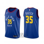 Camiseta Denver Nuggets P.j. Dozier NO 35 Statement Azul