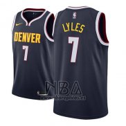 Camiseta Denver Nuggets Trey Lyles NO 7 Icon 2018-19 Azul