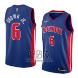 Camiseta Detroit Pistons Bruce Brown Jr. NO 6 Icon 2018 Azul