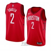 Camiseta Houston Rockets Chris Chiozza NO 2 Earned 2018-19 Rojo