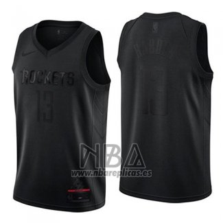 Camiseta Houston Rockets James Harden NO 13 MVP Negro