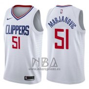 Camiseta Los Angeles Clippers Boban Marjanovic NO 51 Association 2017-18 Blanco