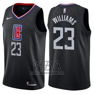 Camiseta Los Angeles Clippers Lou Williams NO 23 Statement 2018-19 Negro